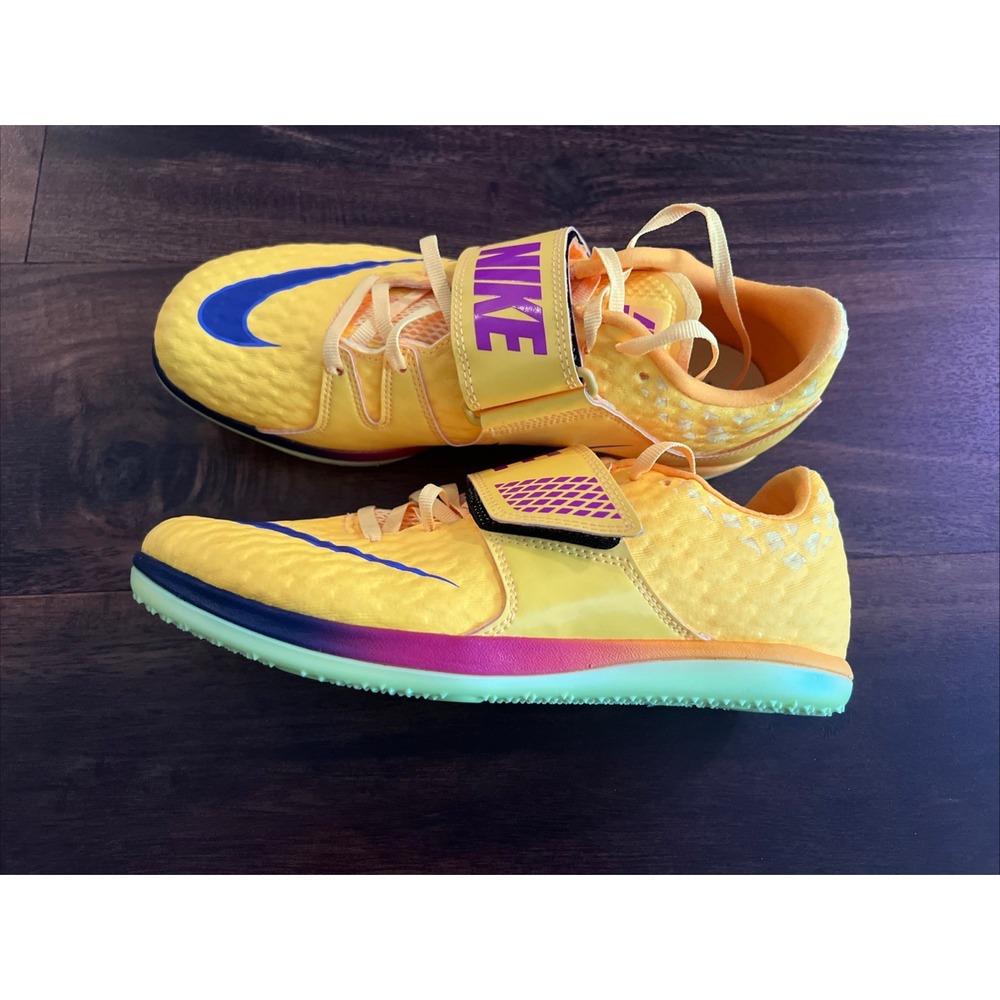 New Nike Zoom HJ High Jump  Elite Track Spike Mens Size 9.5 Gold